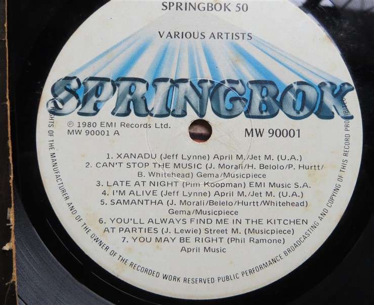 Springbok 50 - Vintage Vinyl LP - VG