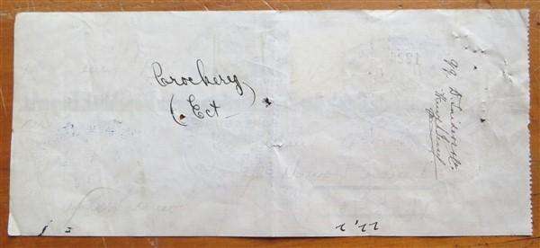 ZAR Cheque - 9 June 1901 - 12 Pounds & 2 Shillings