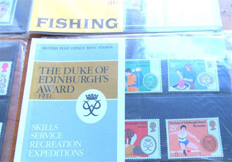 4 x GB Mint Stamp Set Packs  - 1 Bid for All