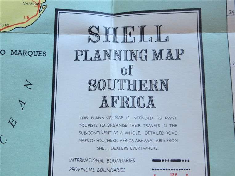 1963 - The Castle Union Line - Guide to South Africa with SHELL map & SA Route Map