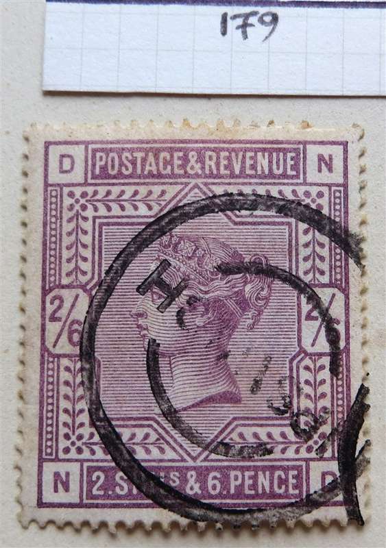 Great Britain SG179 Victoria 2/6 Vfine Used