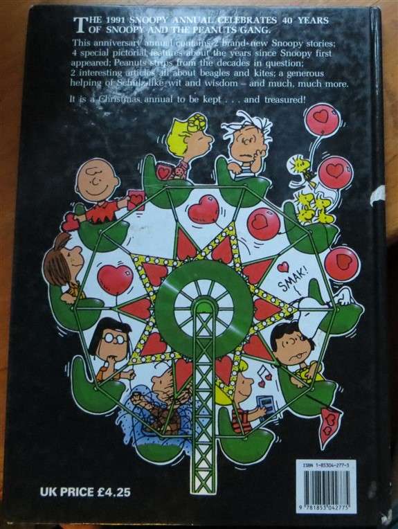 Snoopy Annual - Charles M Schultz - Hardcover  - 1991