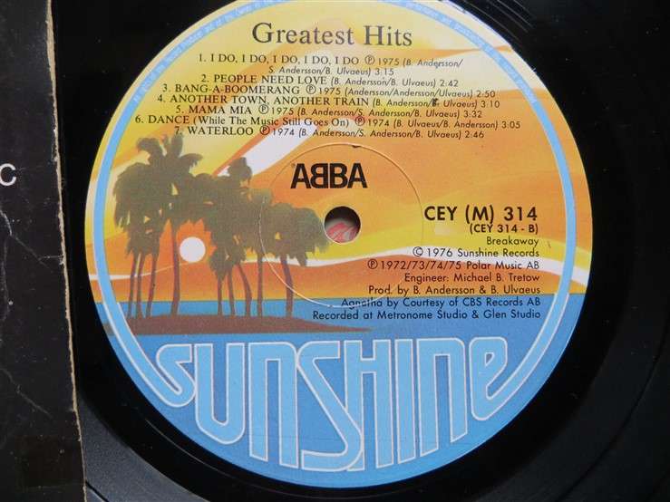 ABBA - Greatest Hits - No Fernando Label - Vintage Vinyl LP - VG