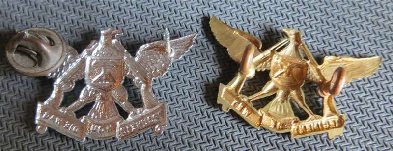 De Wet Regiment Collar Badges - 1st & 2nd Issue
