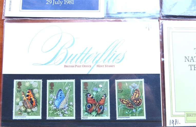 4 x GB Mint Stamp Set Packs  - 1 Bid for All