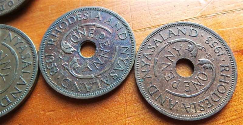 19 x Rhodesia Penny 1d Coin Lot #4 - 1 Bid