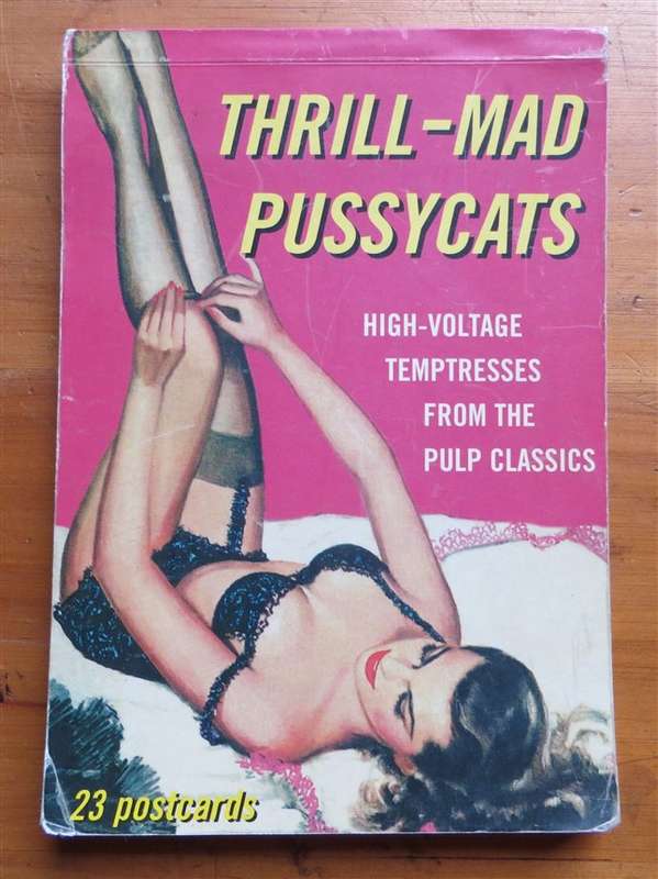 Thrill Mad Pussy cats - 23 x Postcards in booklet