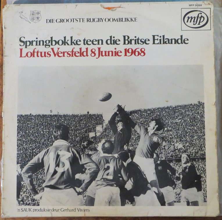 1968 Die Springbokke teen die Britse Eilande Vinyl LP - VG