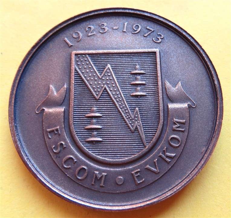 1973 Eskom Hendrik Johannes Van Der Bijl Medallion