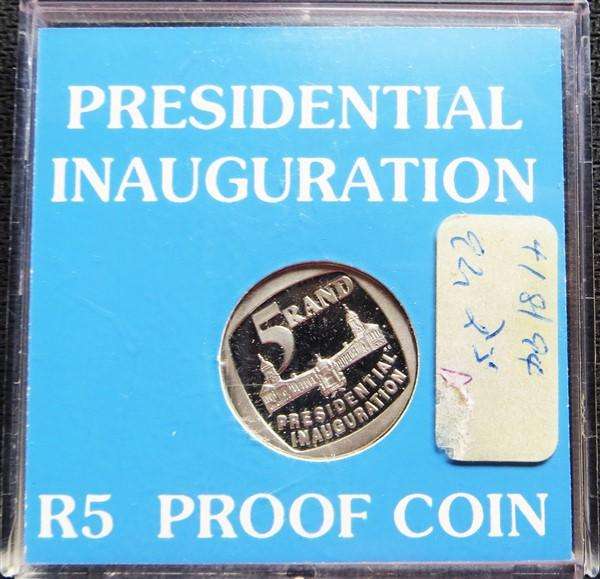 1994 Proof Mandela R5 - Presidential Inauguration