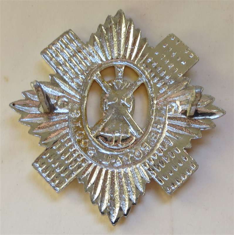 The Royal Scots Bi-Metal Cap Badge
