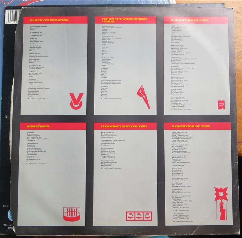 Black Celebration - Depeche Mode - Vintage LP - VG