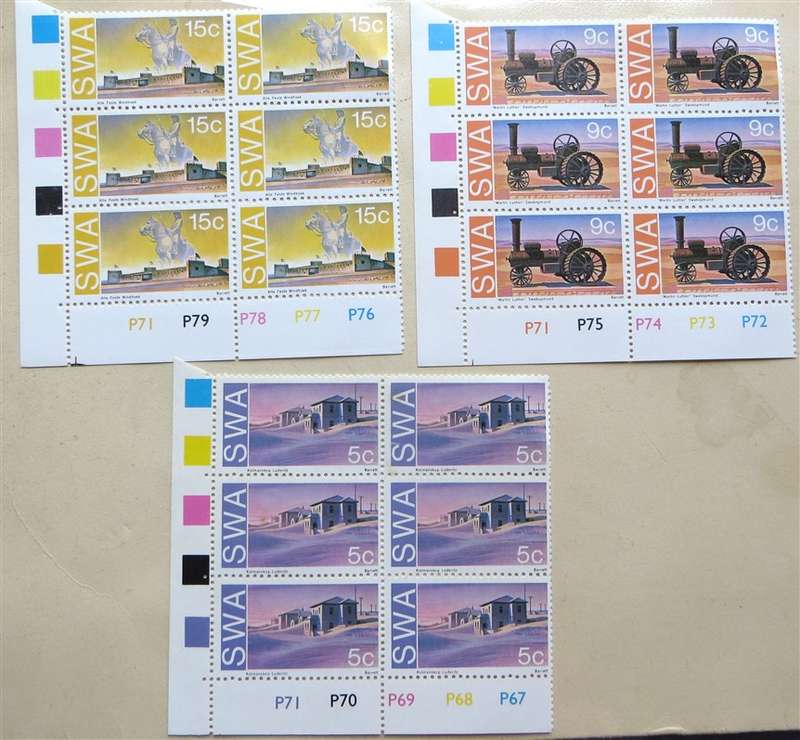 1975 SWA Historic Monuments Control Blocks of 6