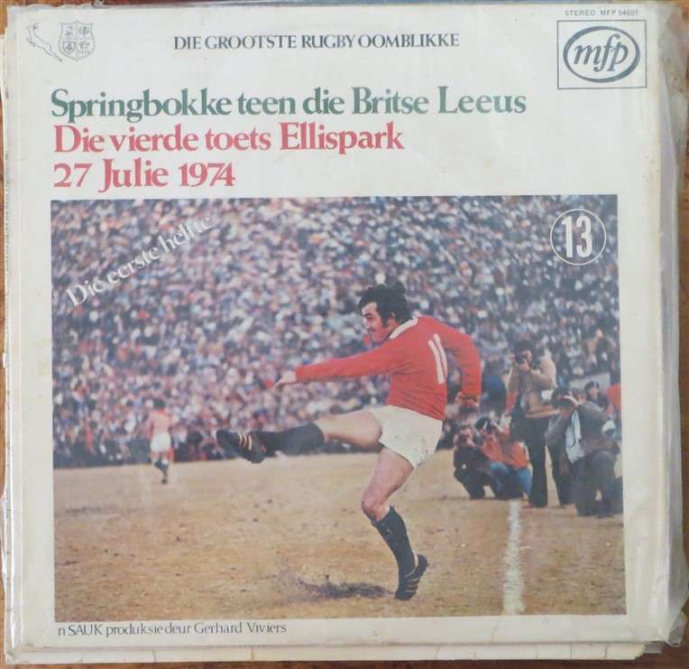1974 Die Springbokke teen die Britse Leeus Vinyl LP - VG