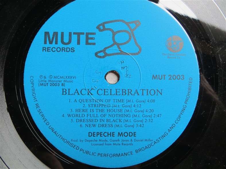 Black Celebration - Depeche Mode - Vintage LP - VG