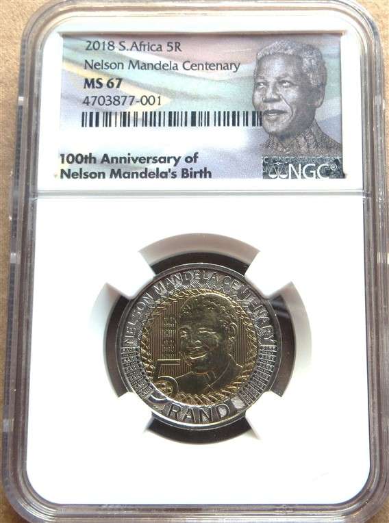 2018 MS67 Nelson Mandela Centenary R5 NGC