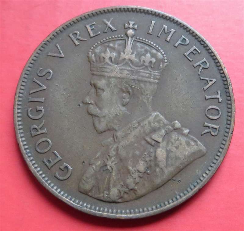 1933 SA Union Penny 1d
