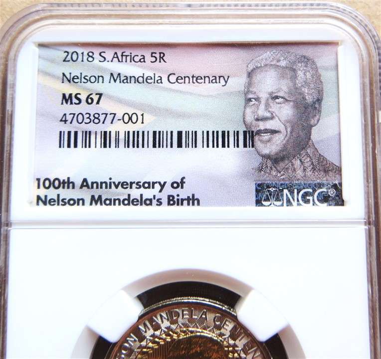 2018 MS67 Nelson Mandela Centenary R5 NGC