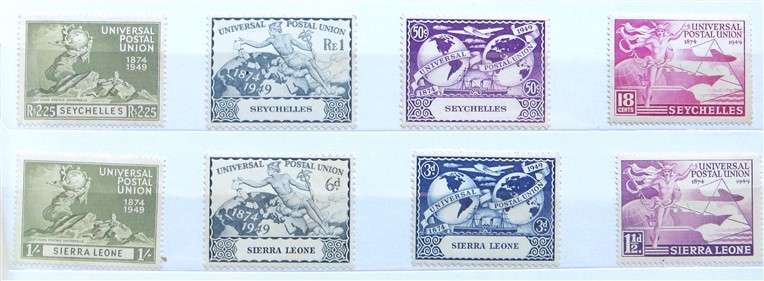 Seychelles + Sierra Leone UPU Mint Stamp Sets  - 1 Bid for All