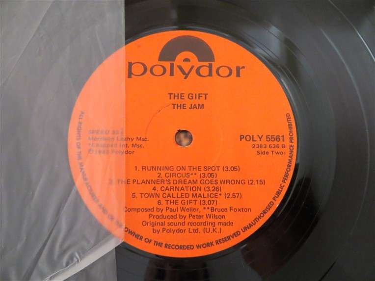 The Jam - The Gift Vintage Vinyl LP - VG