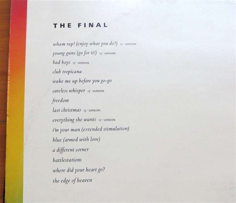 WHAM - The Final 2 x LP Set Vintage Vinyl LP - VG