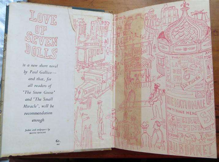 Paul Gallico - Love of Seven Dolls - 1954 Hardcover 1st Edition