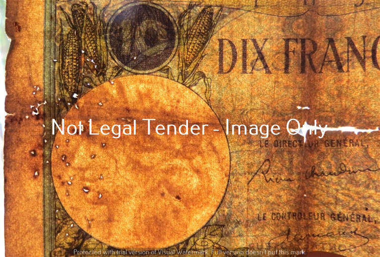 Madagascar - Dix Francs - Well Used Bank Note