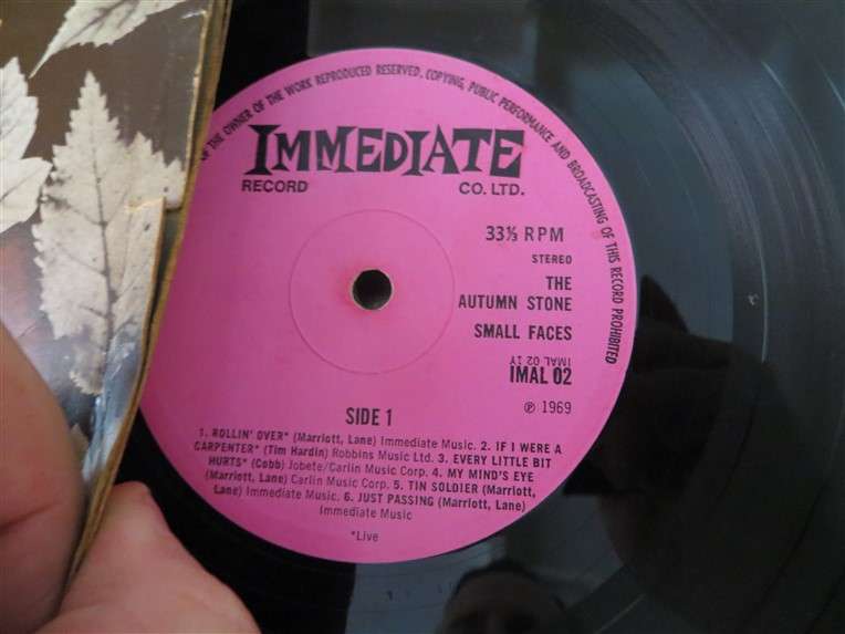 The Autumn Stone - Small Faces Vintage Vinyl LP - VG