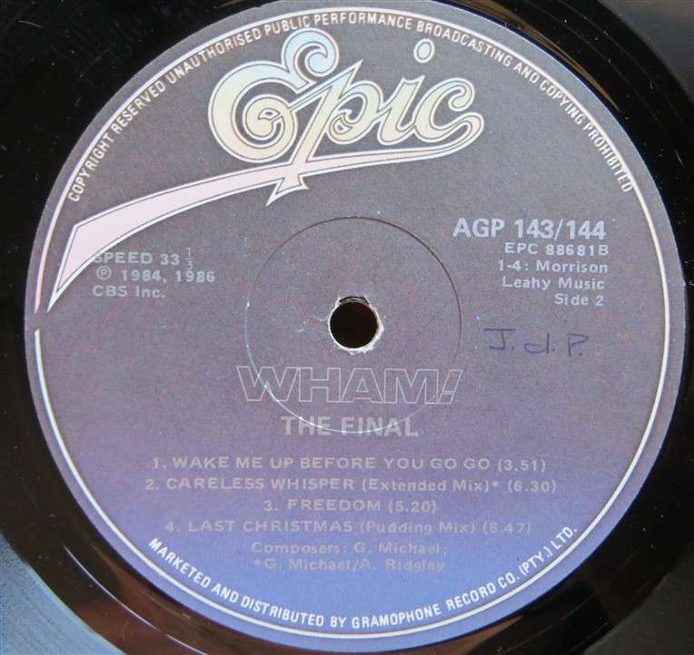 WHAM - The Final 2 x LP Set Vintage Vinyl LP - VG