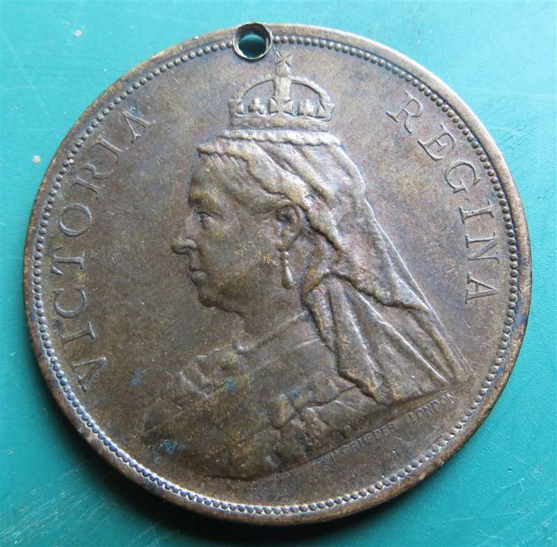 1897 Diamond Jubilee 60th year of Victoria reign Commemorative Medallion