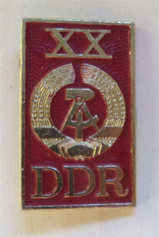 1949 - 69 DDR 20 Years Germany Communist Military Badge