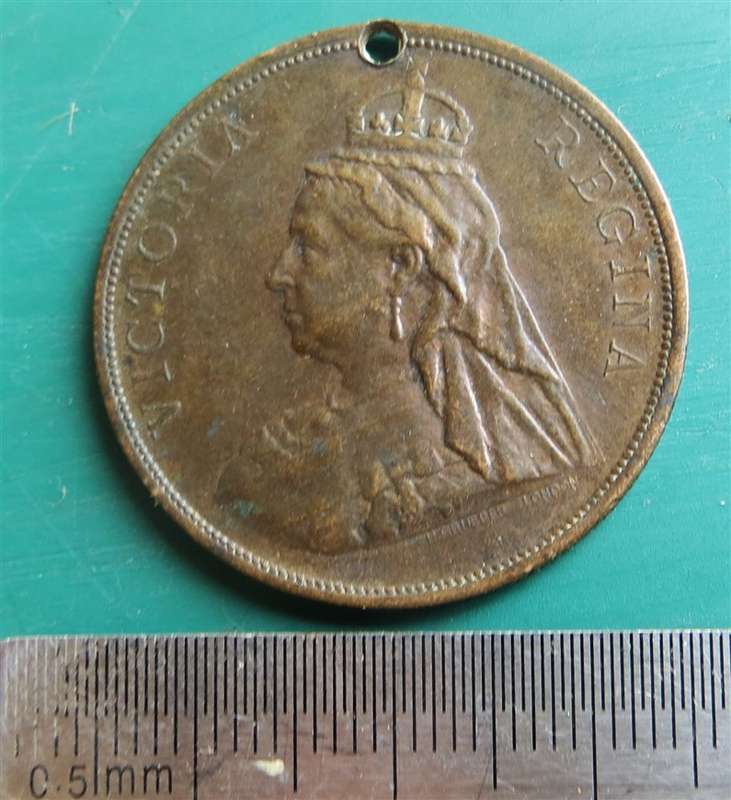 1897 Diamond Jubilee 60th year of Victoria reign Commemorative Medallion