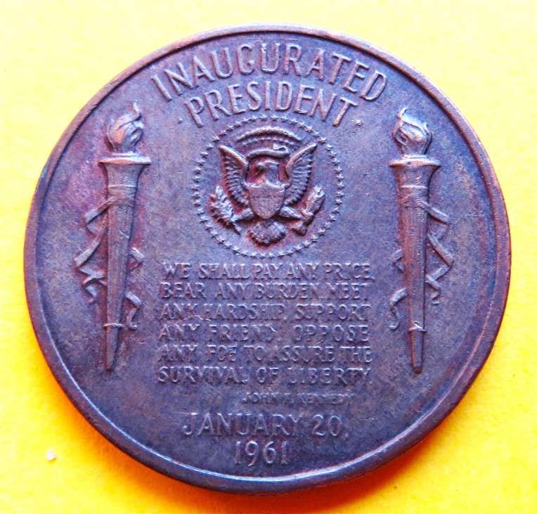 USA 1961 John F. Kennedy Presidential Inauguration Coin