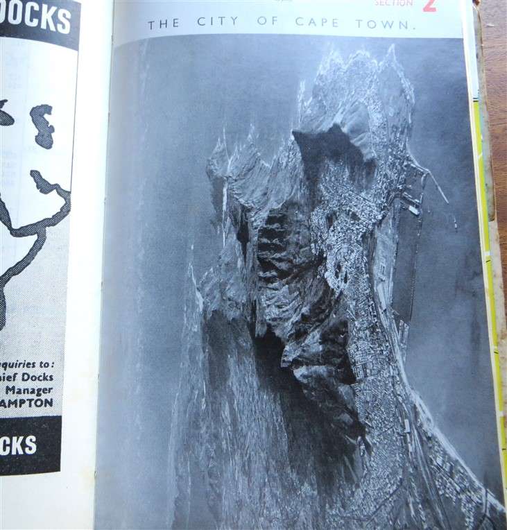 1966 - The Castle Union Line - Guide to South Africa with SA Route Map + Victoria Falls Bookmark