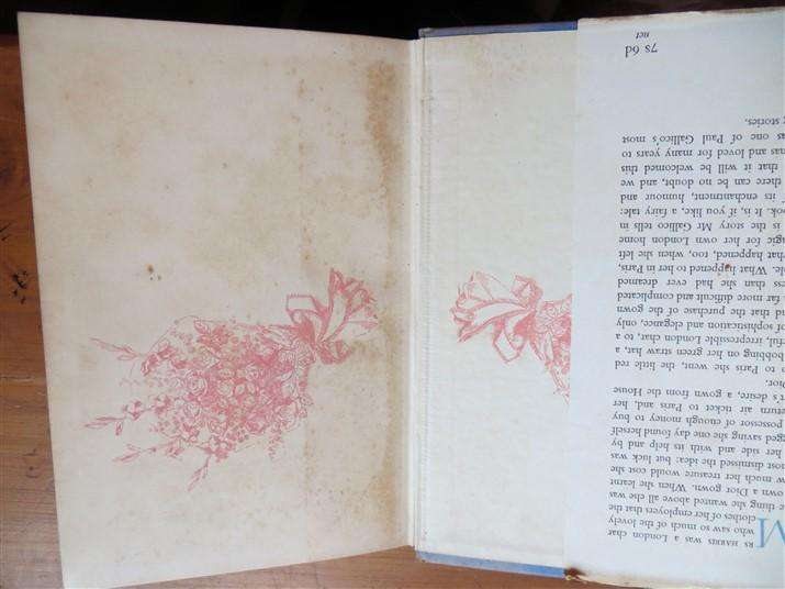 Paul Gallico - Flowers for Mrs Harris - 1958 Hardcover 1st Edition