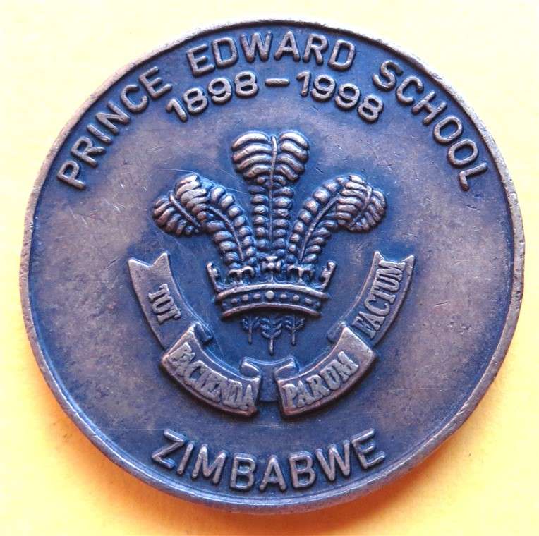1998 Prince Edward School - Zimbabwe - Centenary Medallion