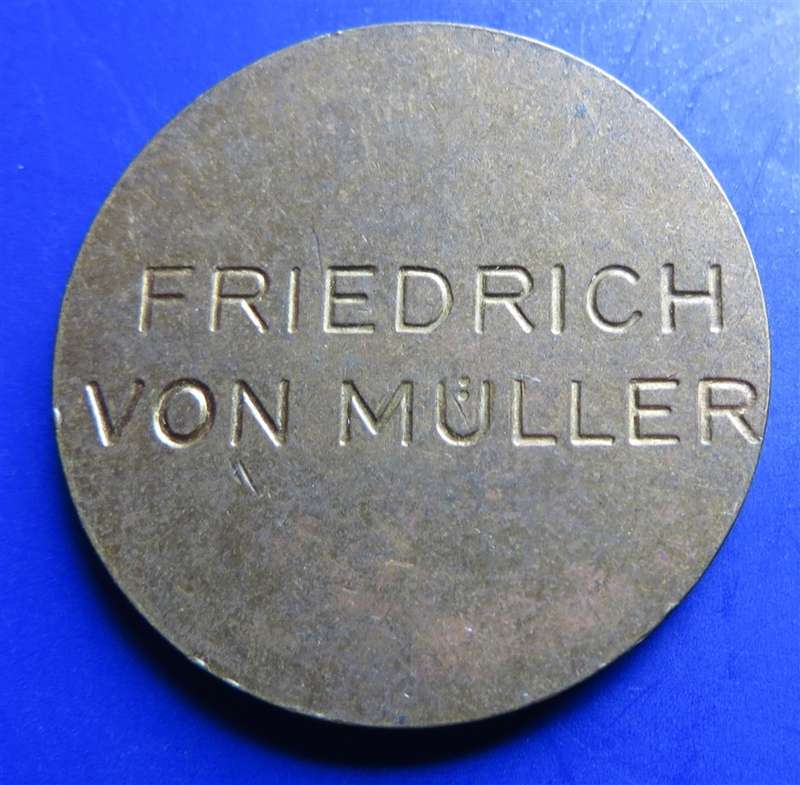 German Friedrich Von Muller Medallion