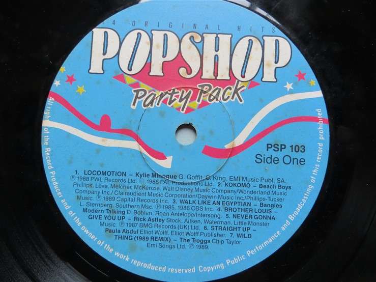 Pop Shop Party Pack - Vintage Vinyl LP - VG