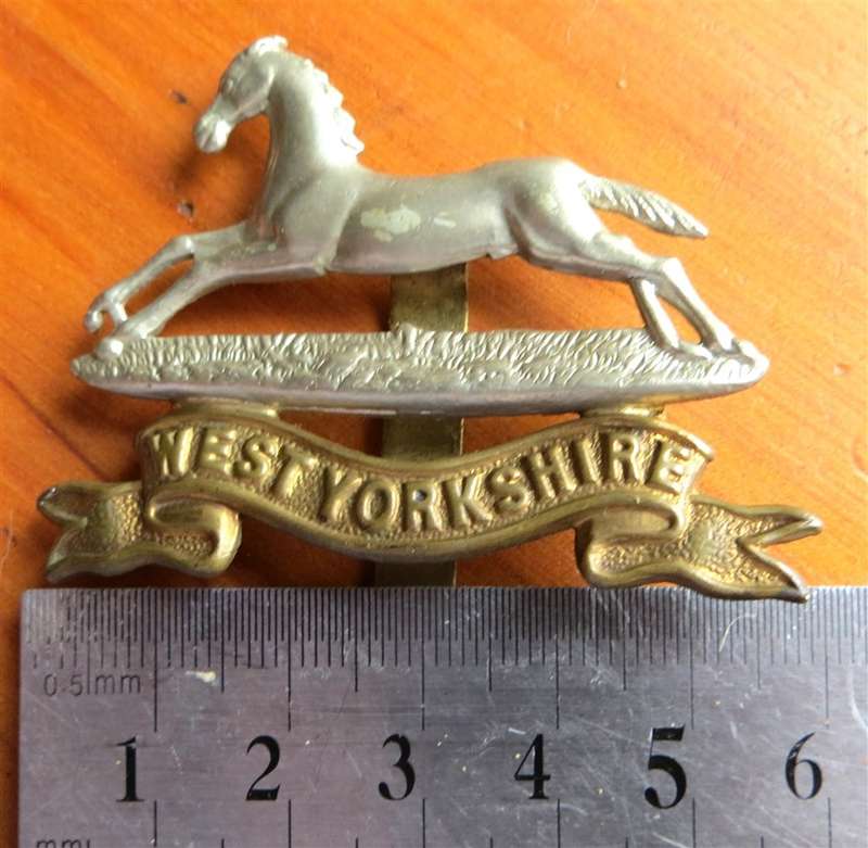 West Yorkshire Regiment Slide Cap Badge