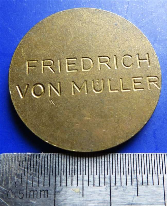 German Friedrich Von Muller Medallion