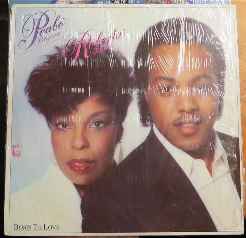 Peabo Bryson & Roberta Flack - Born to Love  - Vintage LP - VG