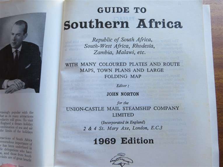 1969 - The Castle Union Line - Guide to South Africa + Period Bookmark
