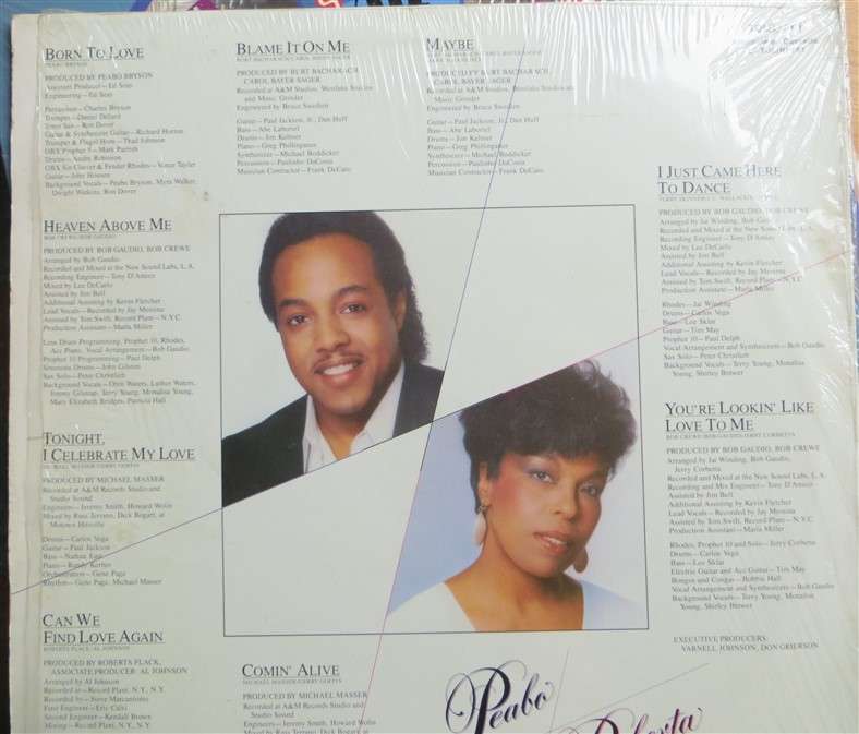 Peabo Bryson & Roberta Flack - Born to Love  - Vintage LP - VG