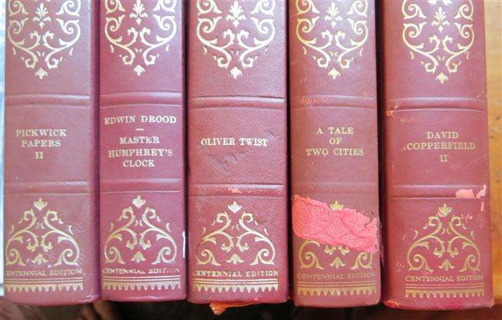 5 x Charles Dickens books from Complete Works Set - Bid per Book