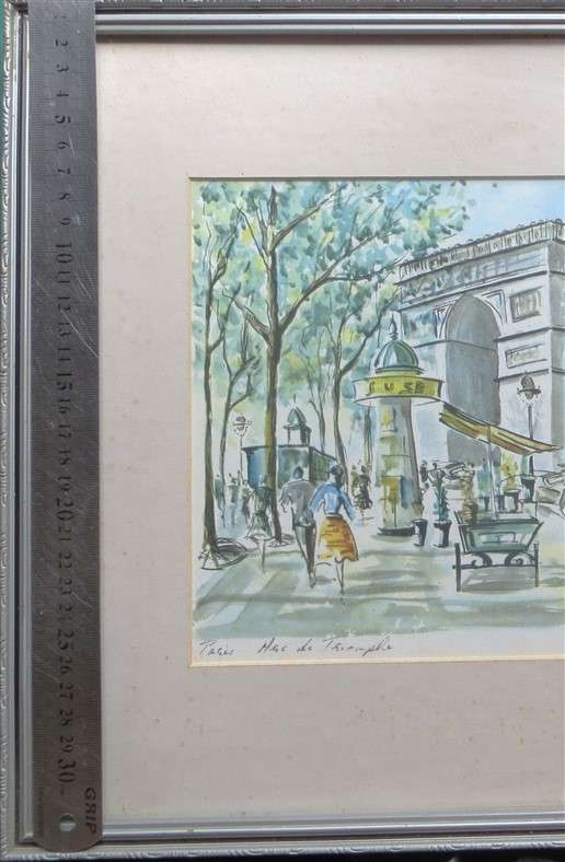 France Arc De Triomf Print in Frame with Glass
