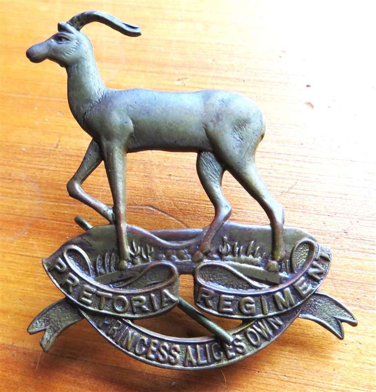 Princess Alice's Own Pretoria Regiment Cap Badge