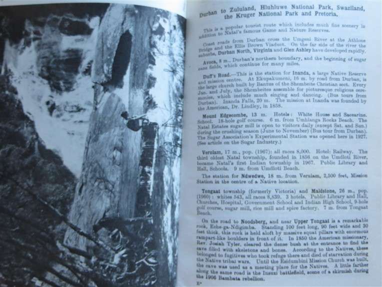 1969 - The Castle Union Line - Guide to South Africa + Period Bookmark