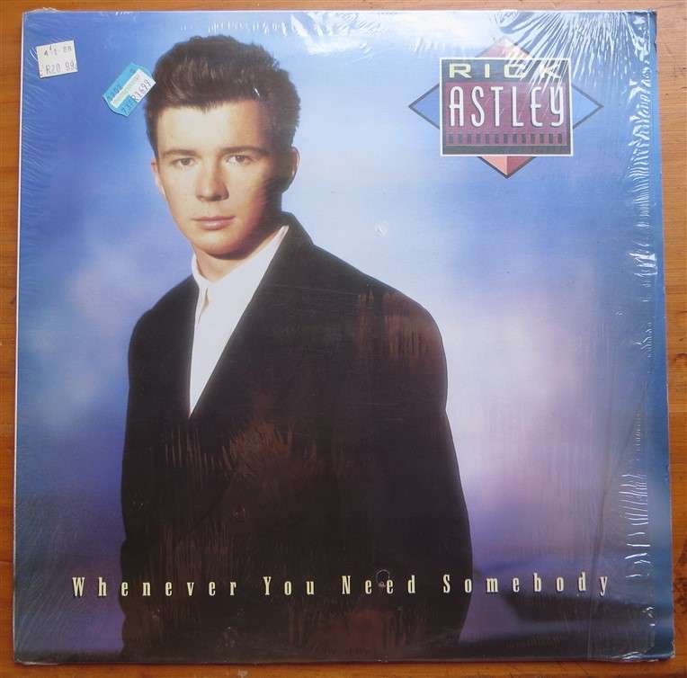 Rick Astley - Whenever You Need Somebody Vintage Vinyl LP - VG+