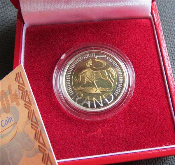 2004 Oom Paul Press #474 - R5 Coin + Cert. + Box