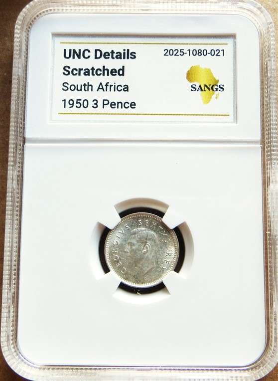 1950 3d Silver SANGS Graded UNC details